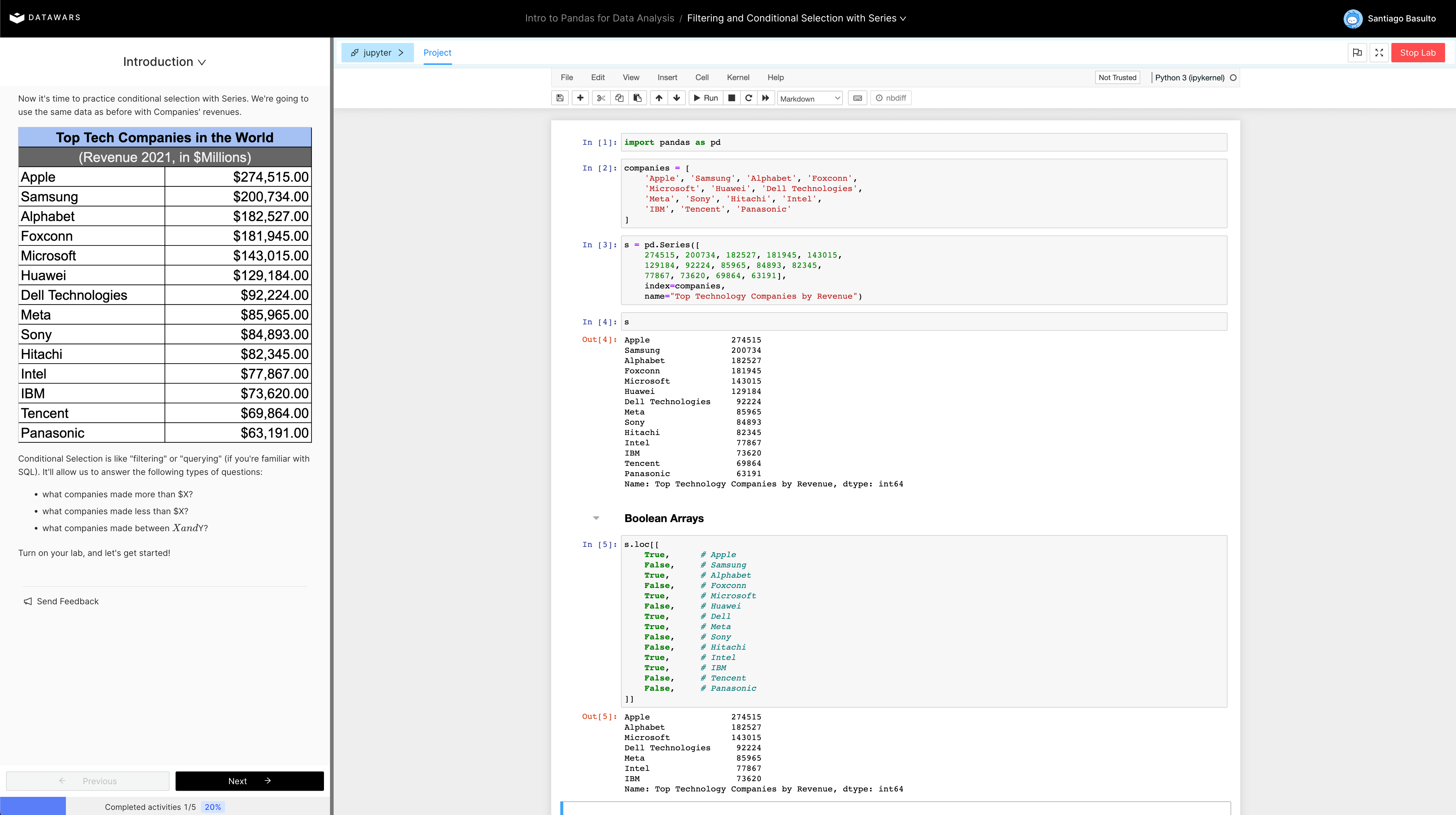 Intro To Pandas For Data Analysis Skill Track Datawars Intro To Pandas For Data Analysis Skill Track Datawars